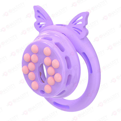 Installable Soft Nail Flat Chastity Cock Cage