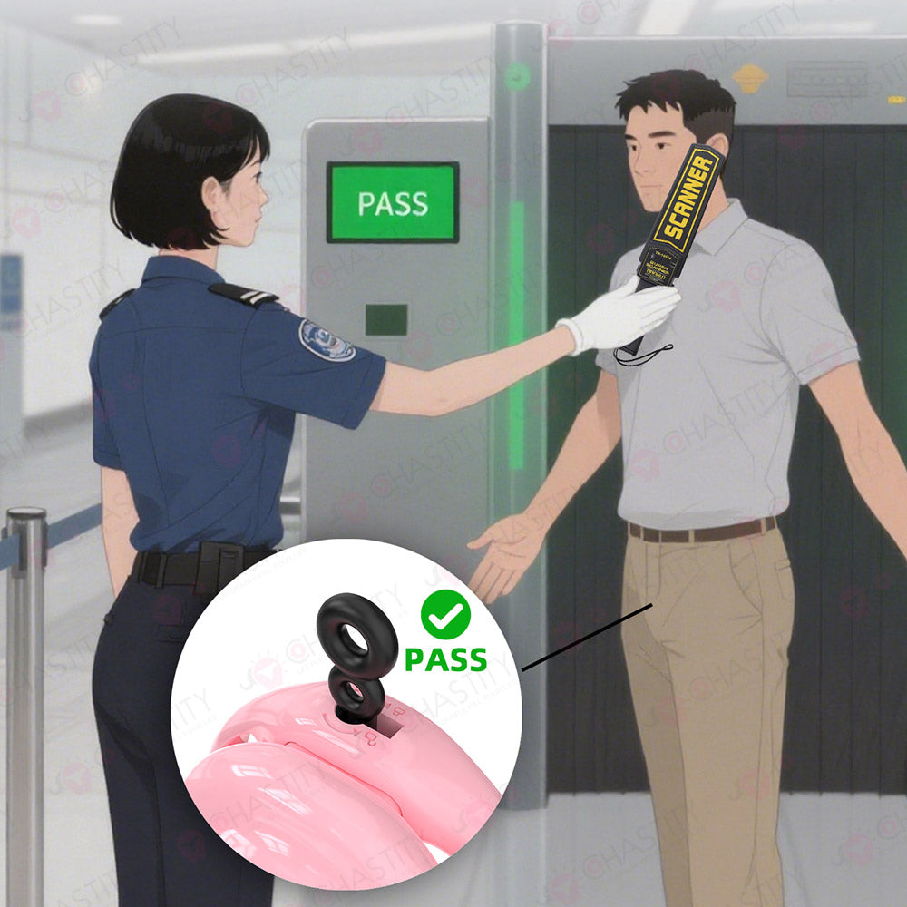 Installable Soft Nail Flat Chastity Cock Cage