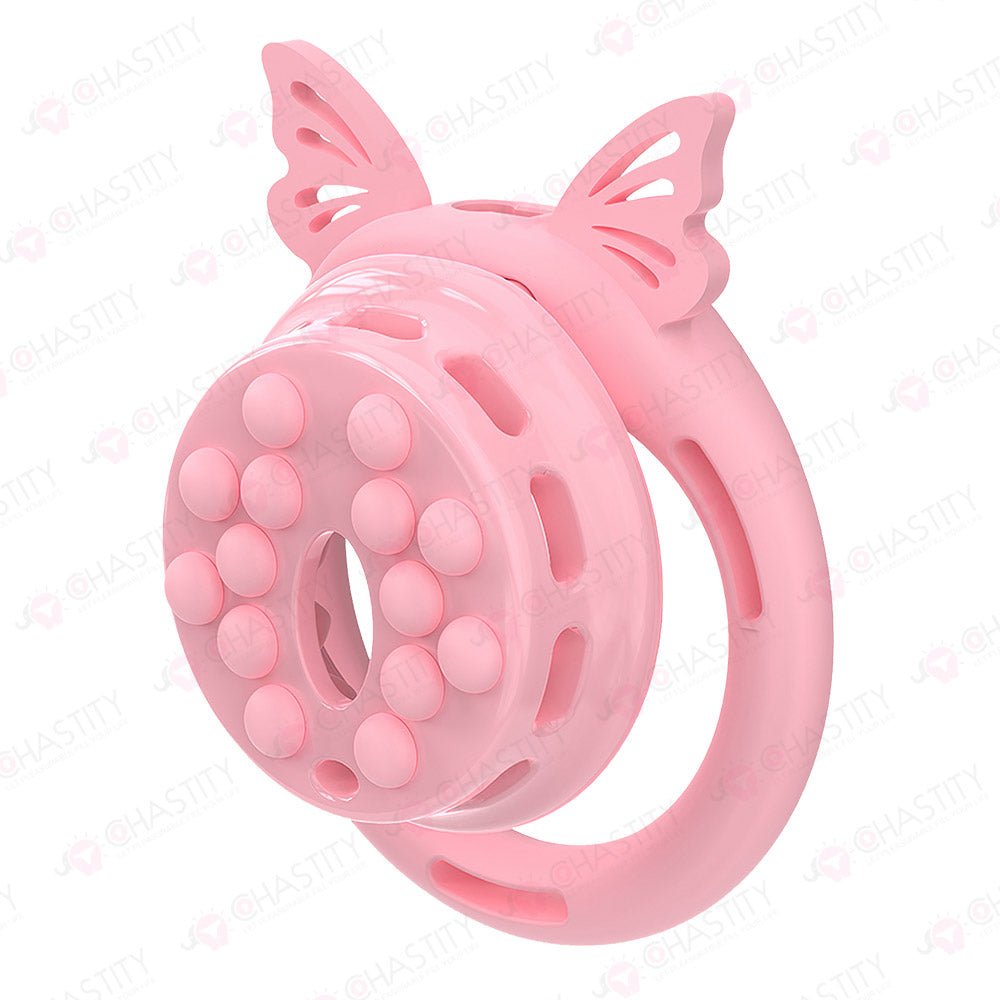 Installable Soft Nail Flat Chastity Cock Cage