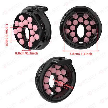 Installable Soft Nail Flat Chastity Cock Cage