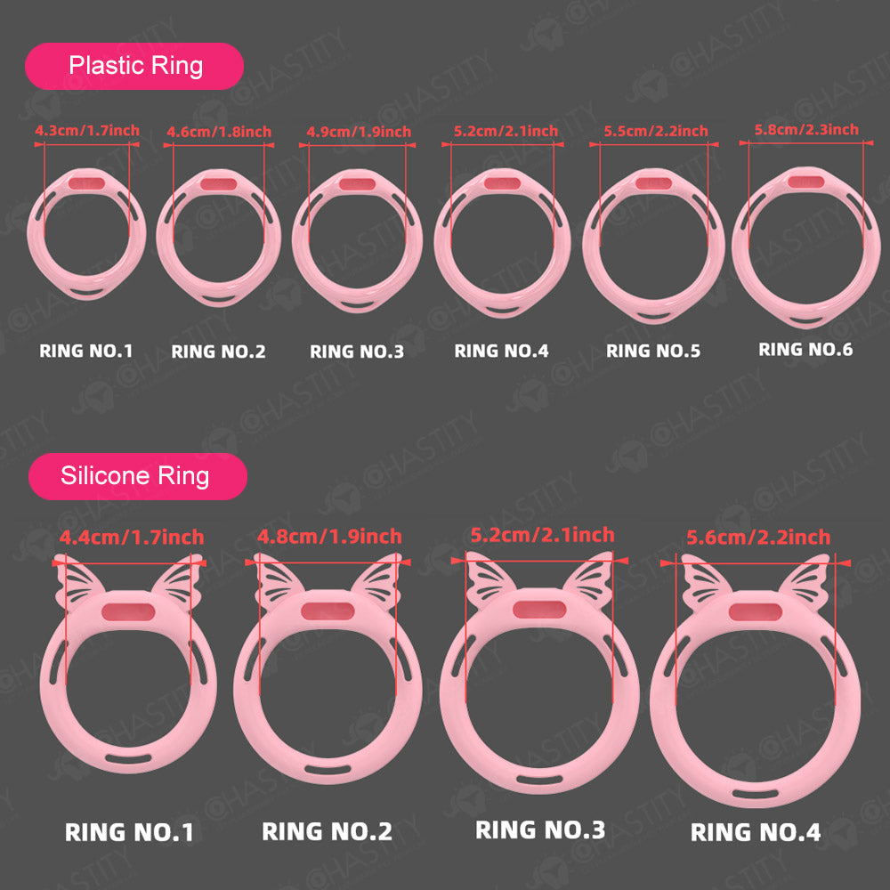 Installable Soft Nail Flat Chastity Cock Cage