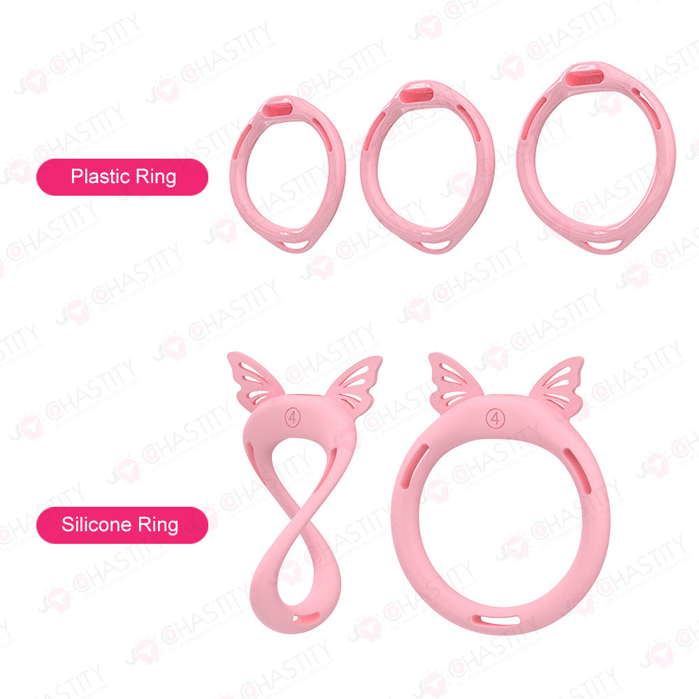 Installable Soft Nail Flat Chastity Cock Cage