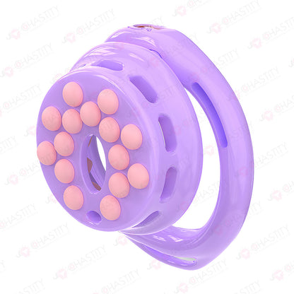 Installable Soft Nail Flat Chastity Cock Cage