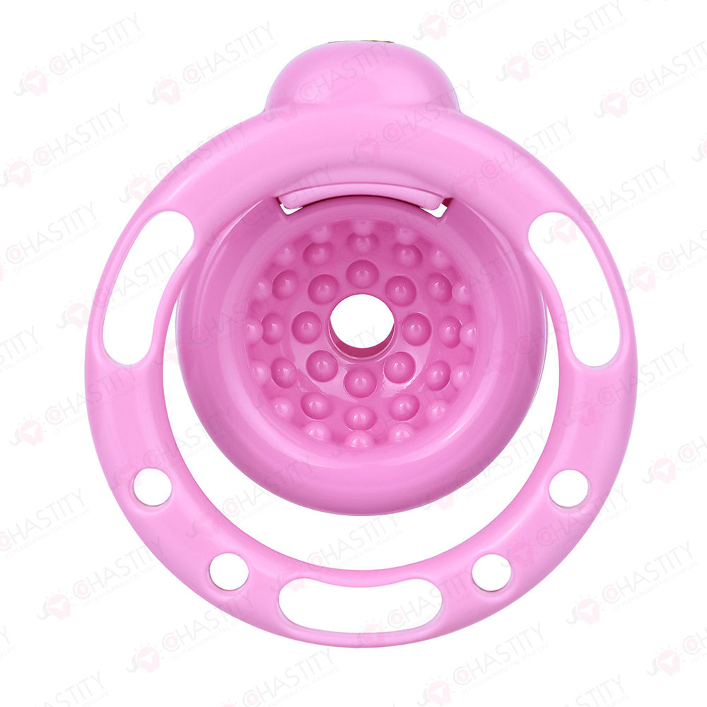 Internal Protrusion Massage Chastity Cage with Split Vibration