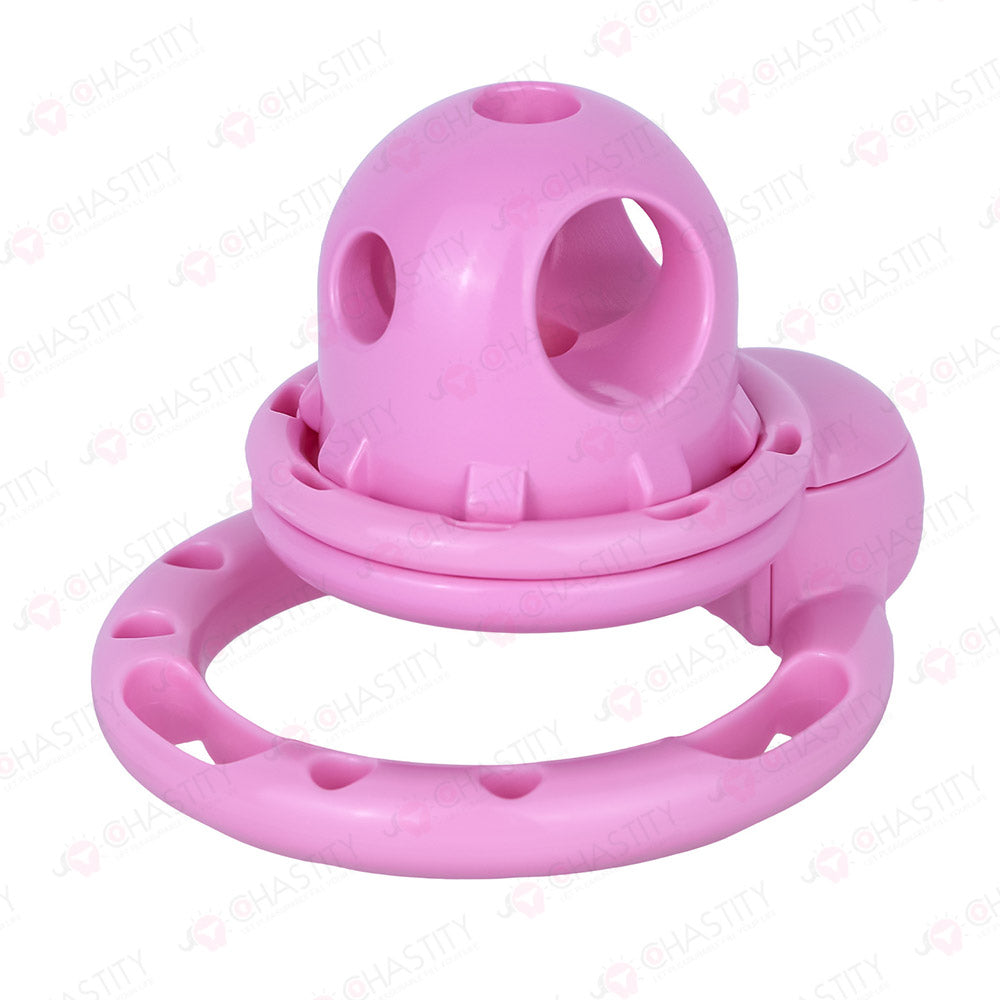 Internal Protrusion Massage Chastity Cage with Split Vibration