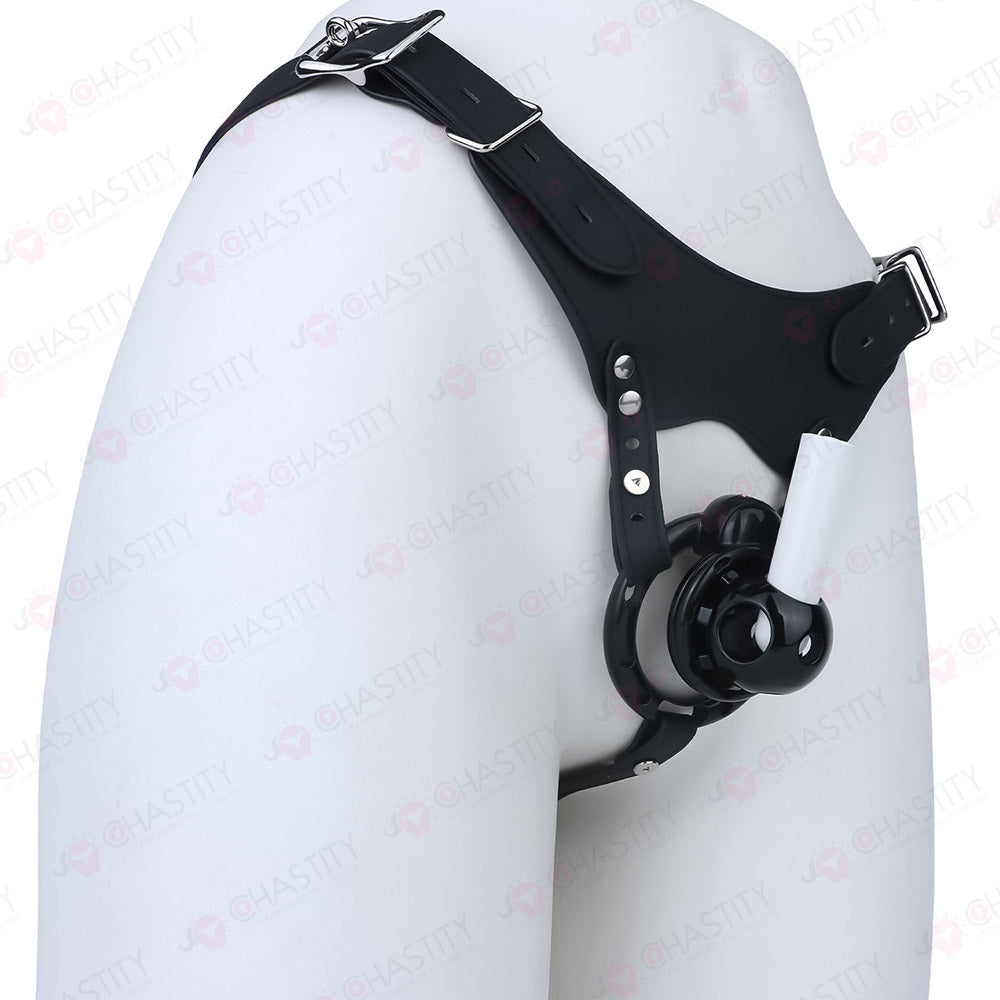 Internal Protrusion Massage Chastity Cage with Split Vibration