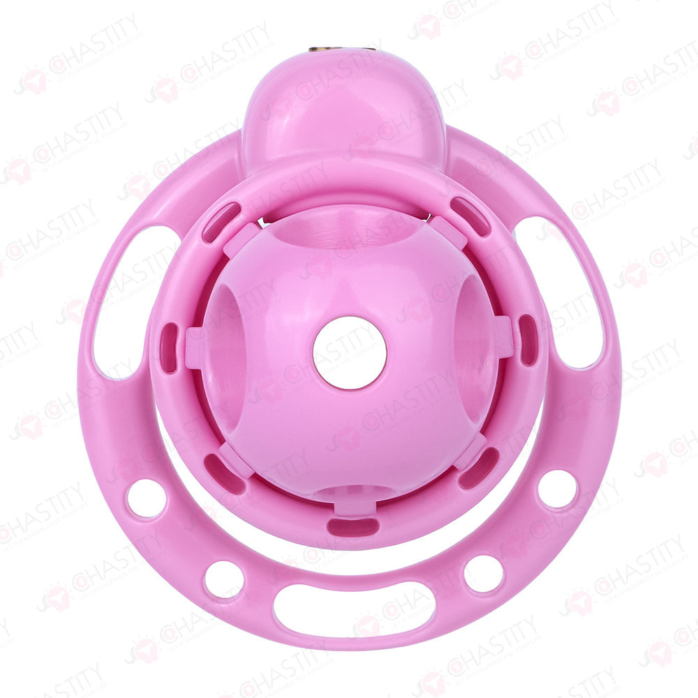 Internal Protrusion Massage Chastity Cage with Split Vibration