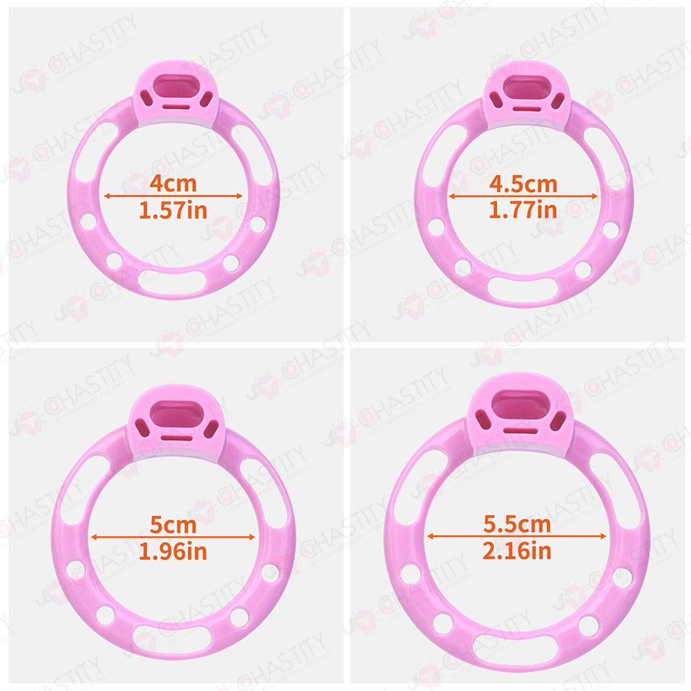 Internal Protrusion Massage Chastity Cage with Split Vibration