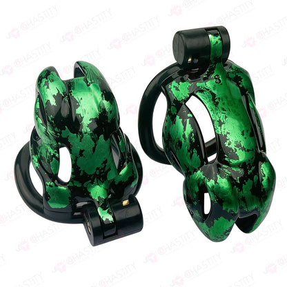 Iridescent Viper Mens Cock Cage Chastity