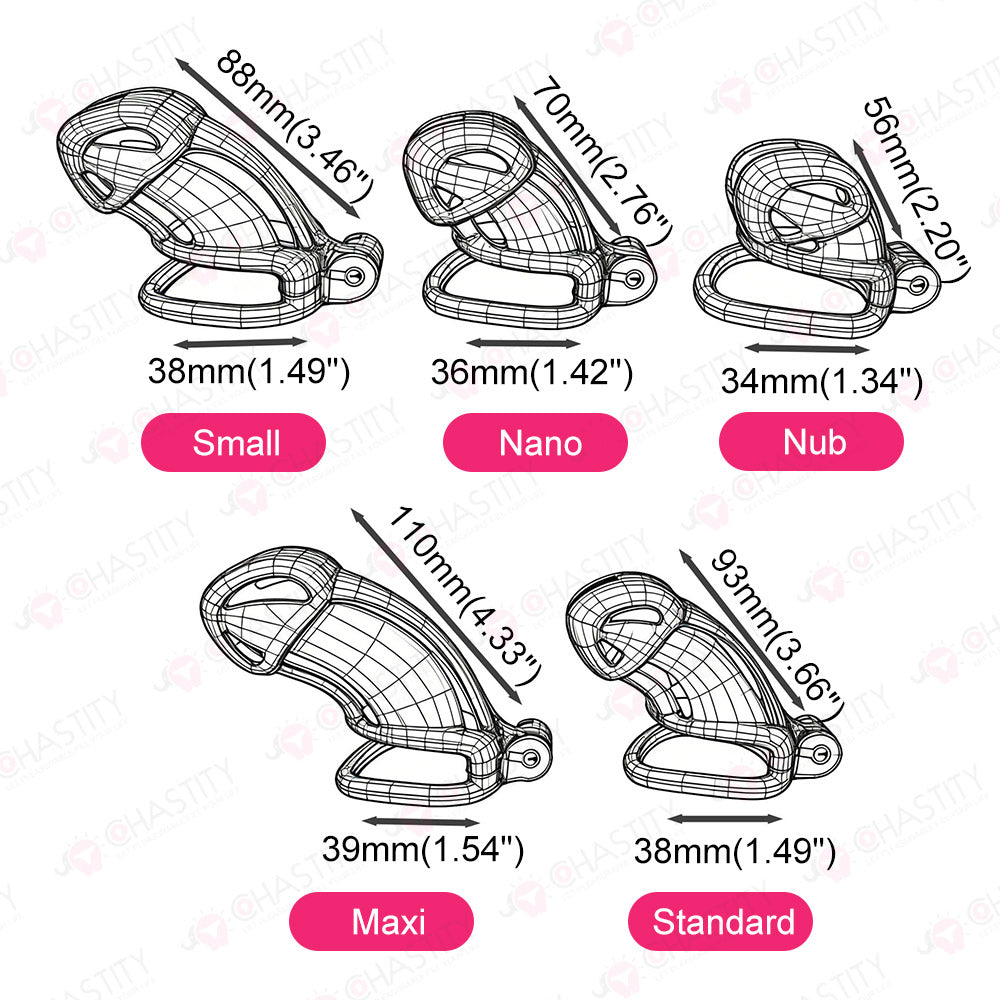 Iridescent Viper Mens Cock Cage Chastity