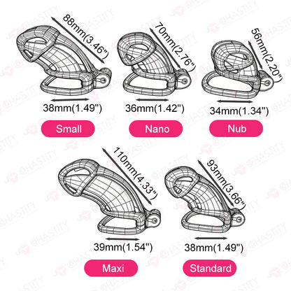 Iridescent Viper Mens Cock Cage Chastity