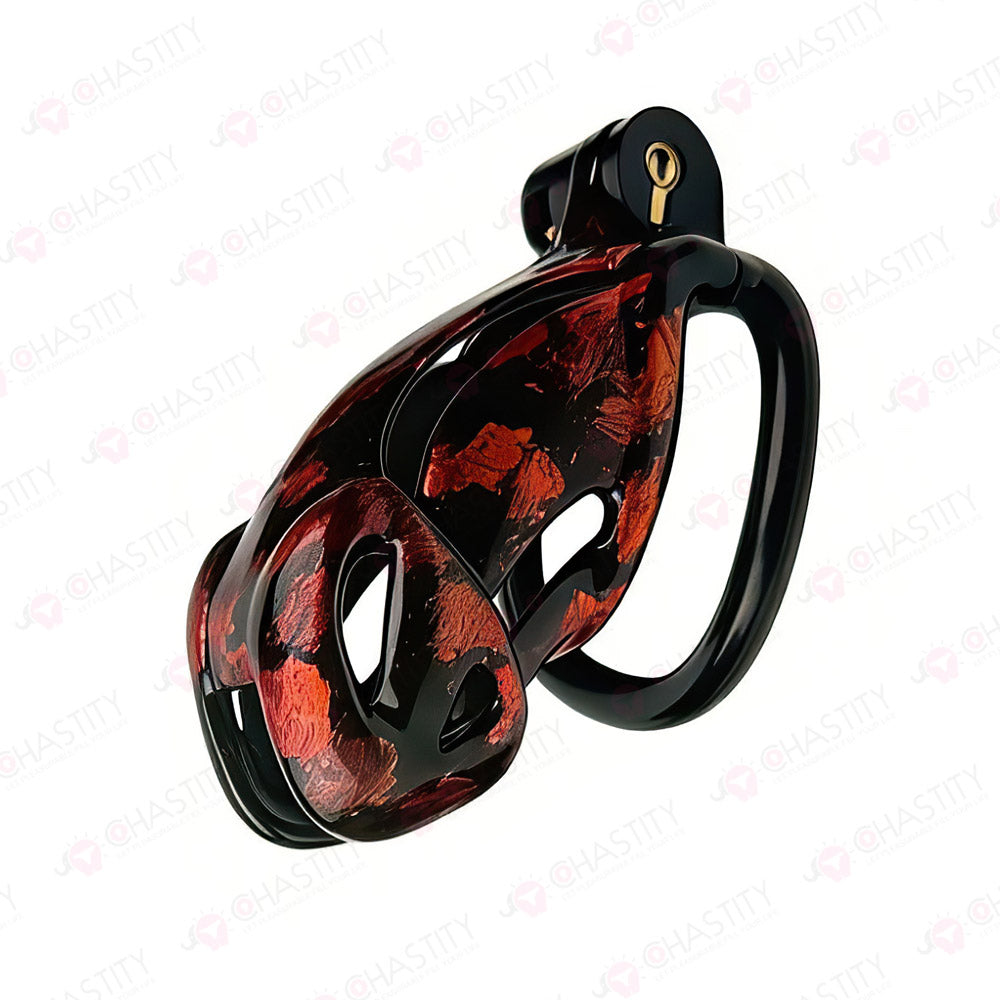 Iridescent Viper Mens Cock Cage Chastity