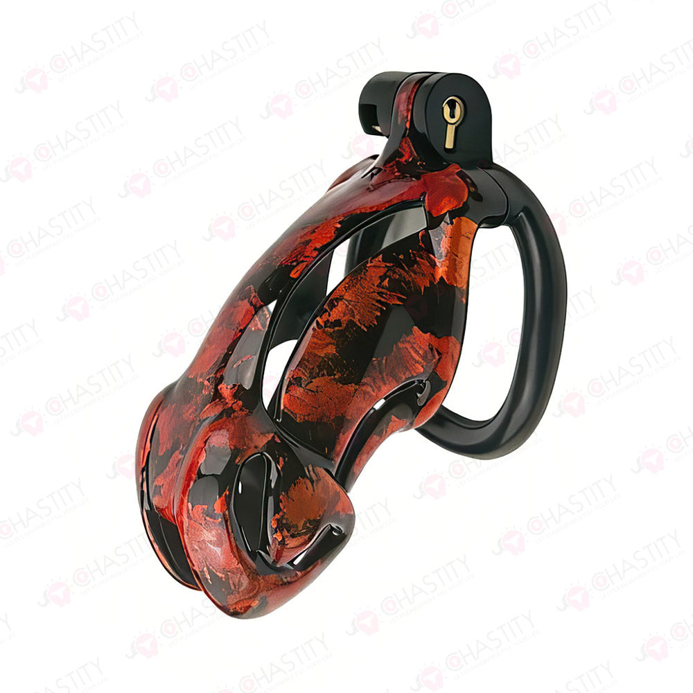 Iridescent Viper Mens Cock Cage Chastity