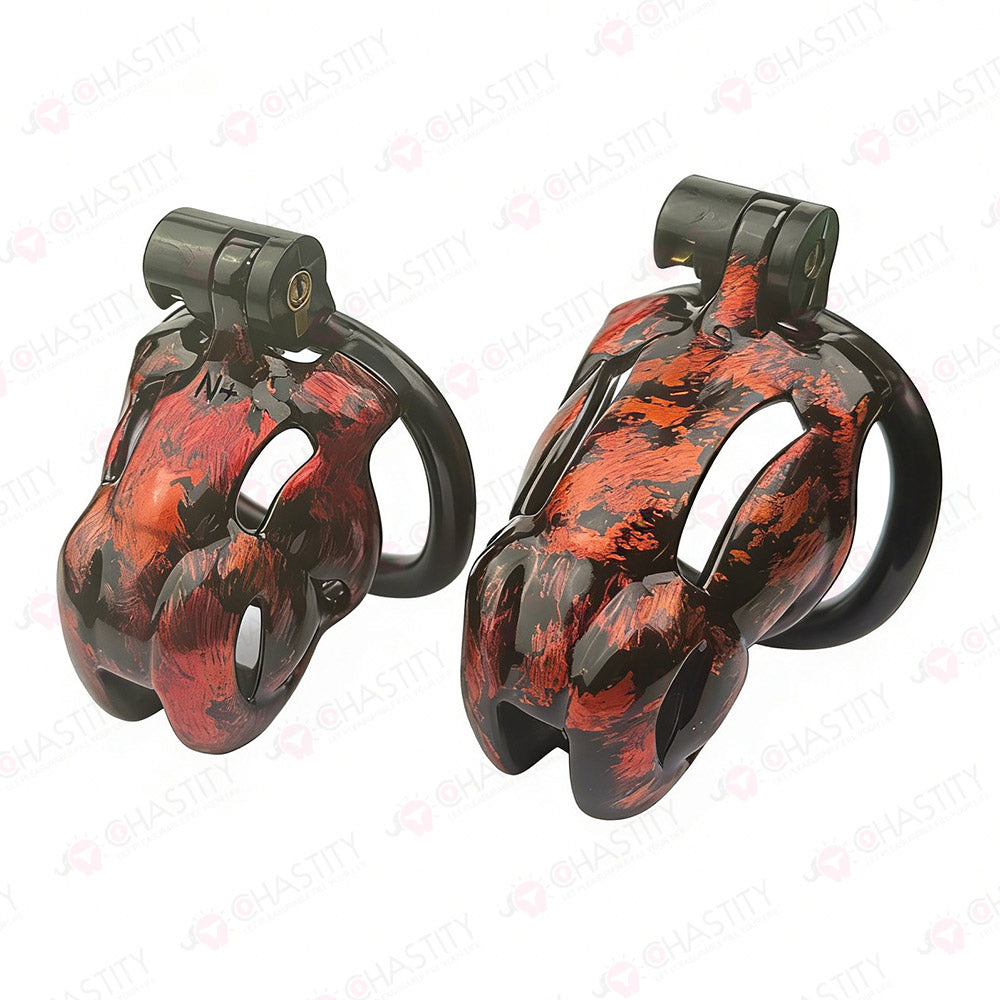 Iridescent Viper Mens Cock Cage Chastity