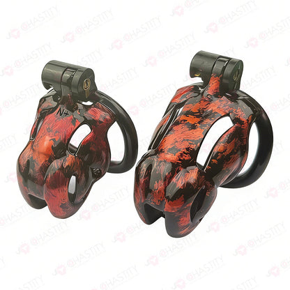 Iridescent Viper Mens Cock Cage Chastity