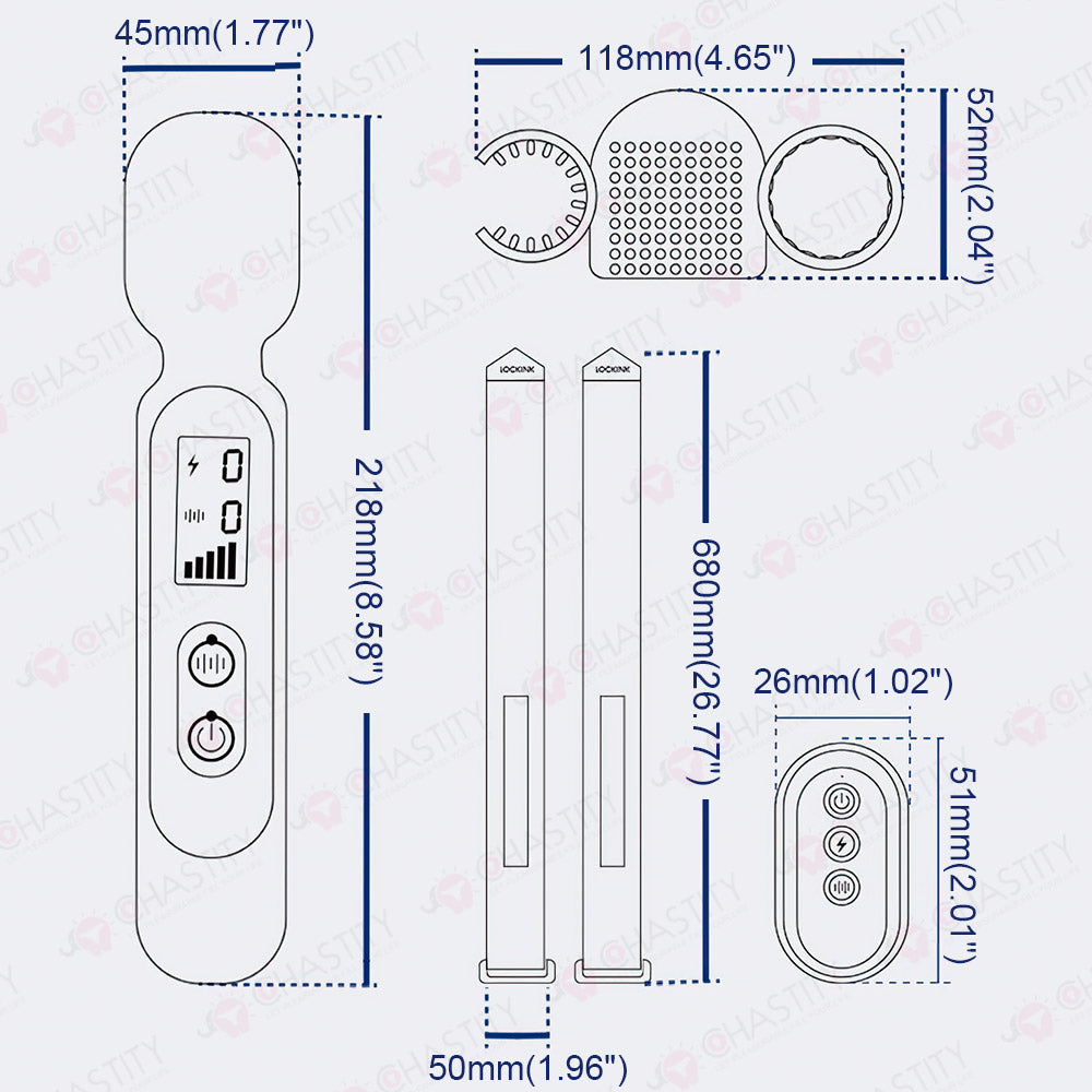LOCKINK Remote Control Electric Shock Vibrator