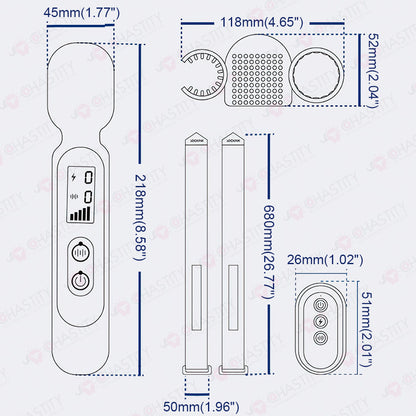 LOCKINK Remote Control Electric Shock Vibrator