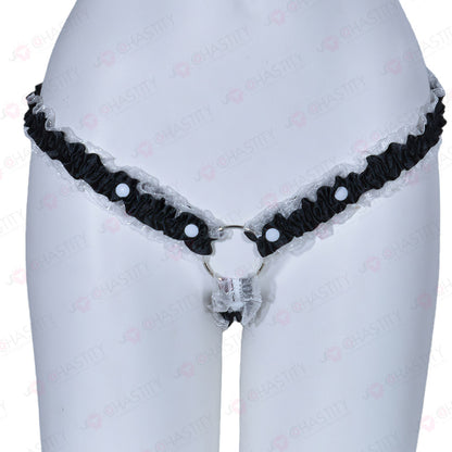 Lace Trim Chastity Help Wearing Assistance Strap