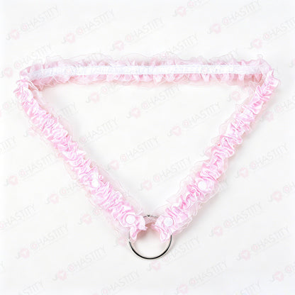 Lace Trim Chastity Help Wearing Assistance Strap