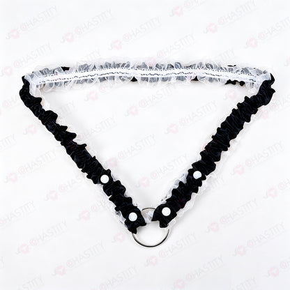 Lace Trim Chastity Help Wearing Assistance Strap