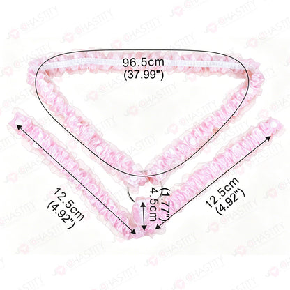 Lace Trim Chastity Help Wearing Assistance Strap