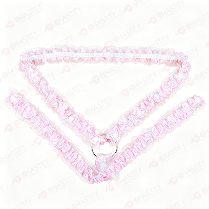 Lace Trim Chastity Help Wearing Assistance Strap