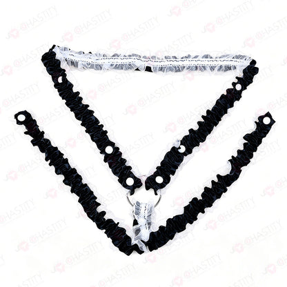Lace Trim Chastity Help Wearing Assistance Strap