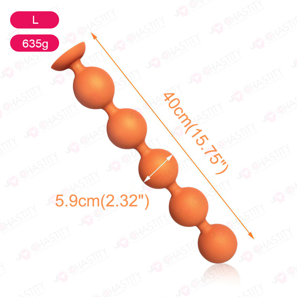 Large Soft Anal Bead Plug