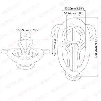 Large Space Self-Pleasure 3D Printed Fufu Clip