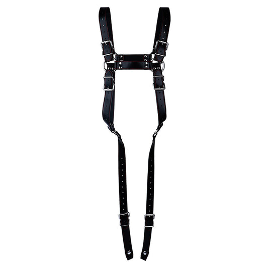 Leather Bondage Harness For Chastity Cage