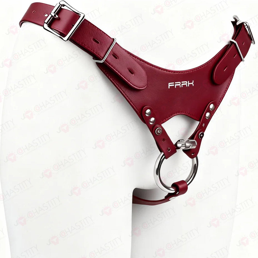 Leather Chastity Strap (Auxiliary Belt)