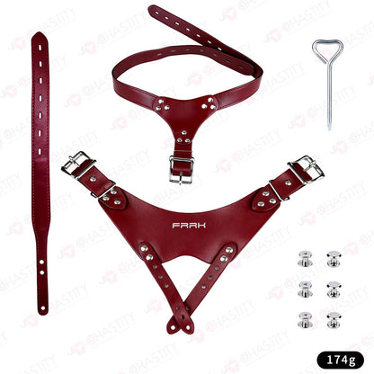 Leather Chastity Strap (Auxiliary Belt)