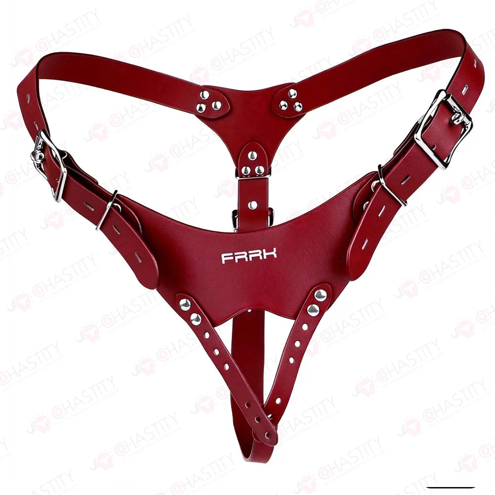 Leather Chastity Strap (Auxiliary Belt)