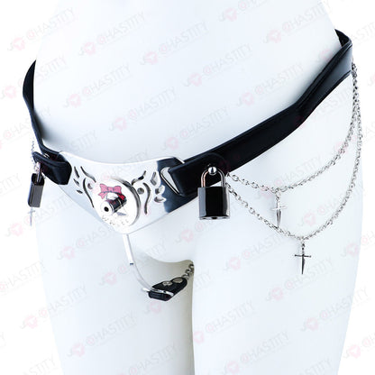 Leather & Metal Inverted Contract Chastity Pants