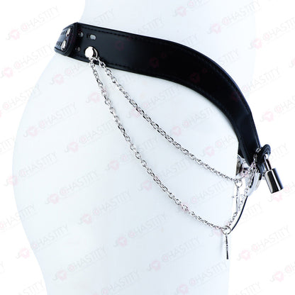 Leather & Metal Inverted Contract Chastity Pants