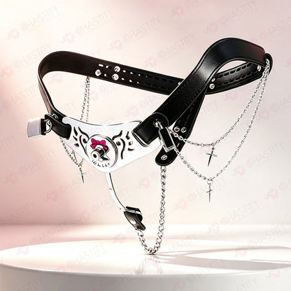 Leather & Metal Inverted Contract Chastity Pants