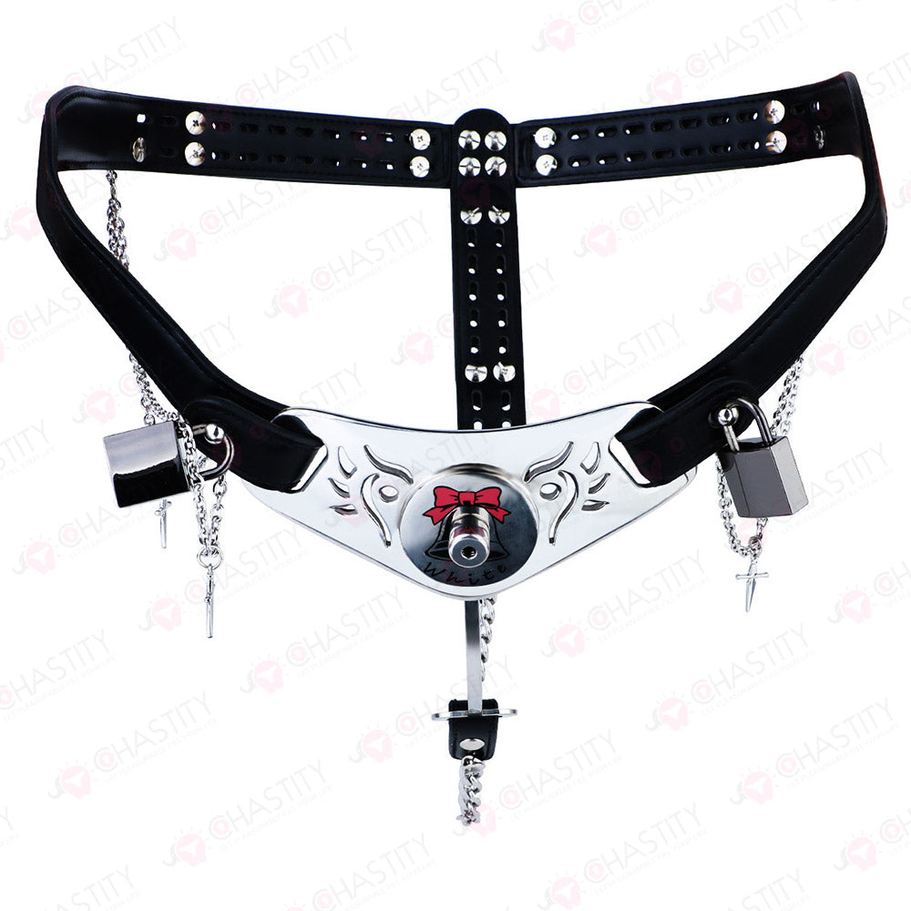 Leather & Metal Inverted Contract Chastity Pants