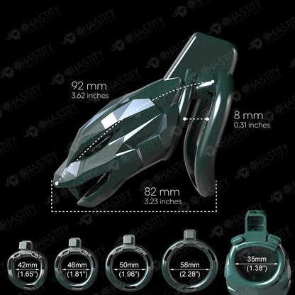 Limited Edition - Starborn Venom Green Viper Chastity Device
