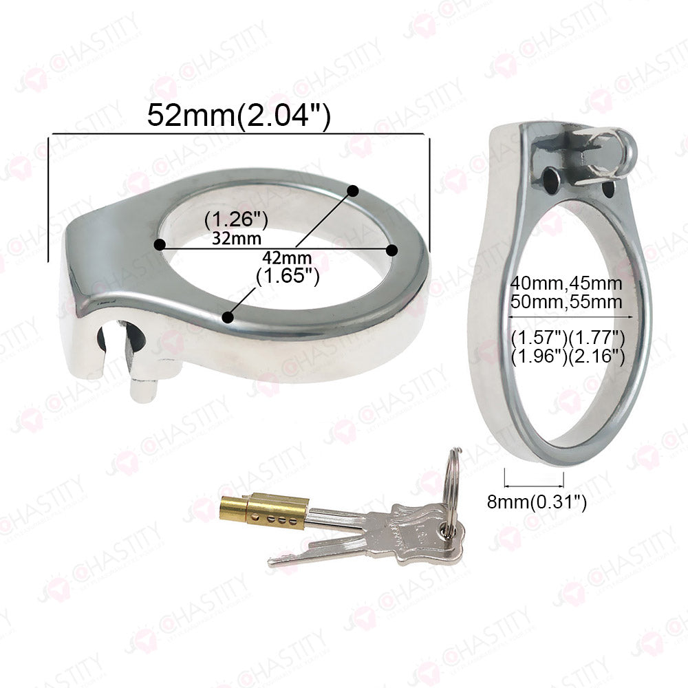 Lockable Chastity Weighted Cock Ring