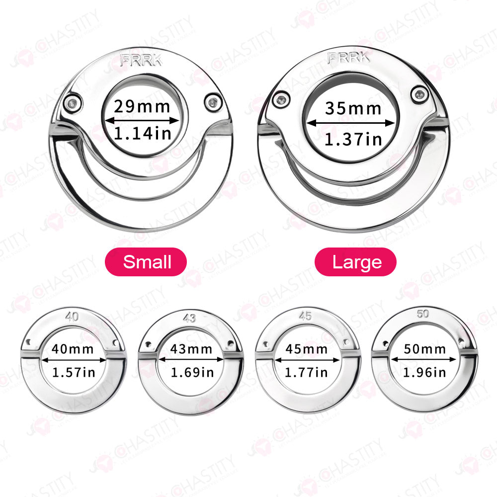 Lockable Stainless Steel Cock Ring