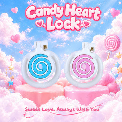 Locking in Love - Flat Lollipop Candy Chastity Cage