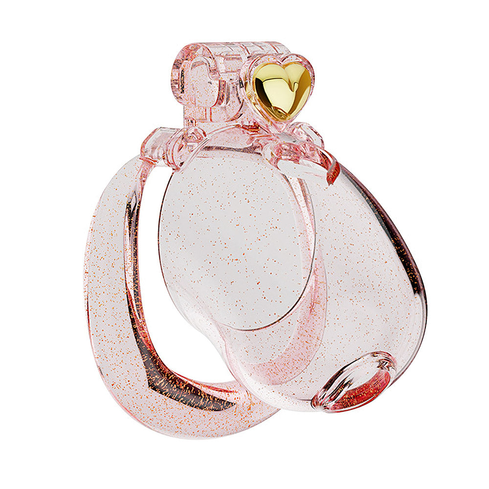 Loyalty Heart - Transparent Peeking Chastity Cage