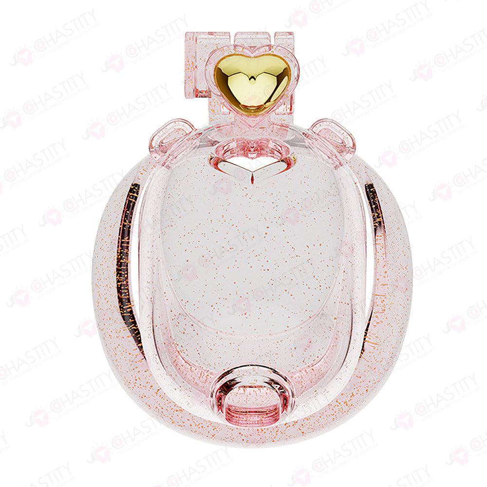 Loyalty Heart - Transparent Peeking Chastity Cage