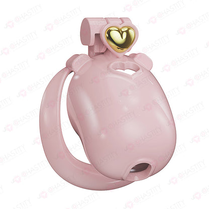 Loyalty Heart - Transparent Peeking Chastity Cage