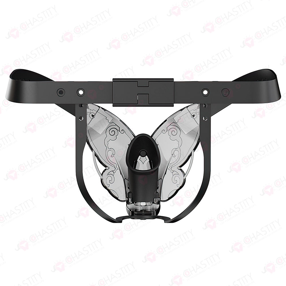 Male Butterfly Spring Chastity Belt (Internal Silicone Cage)