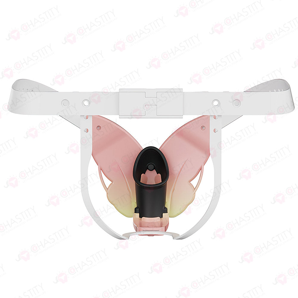 Male Butterfly Spring Chastity Belt (Internal Silicone Cage)