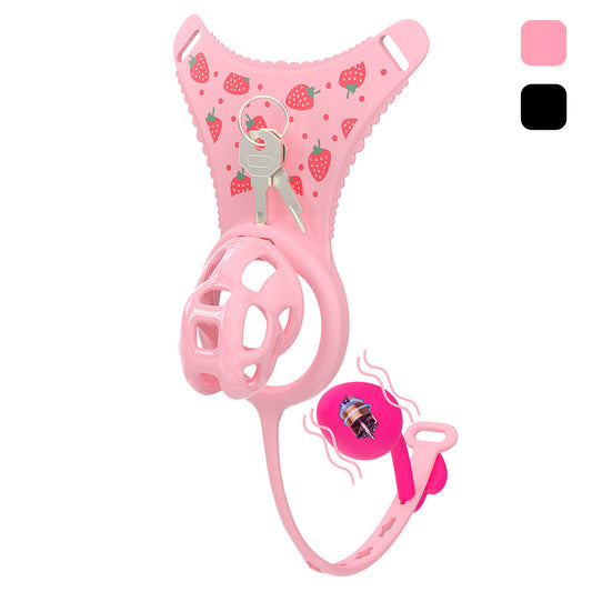 Male Chastity Erotica Thong with Remote-Controlled Anal Plug