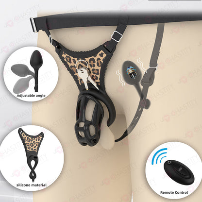Male Chastity Erotica Thong with Remote-Controlled Anal Plug