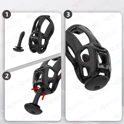 Male Chastity Erotica Thong with Remote-Controlled Anal Plug