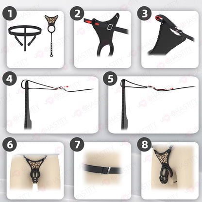 Male Chastity Erotica Thong with Remote-Controlled Anal Plug